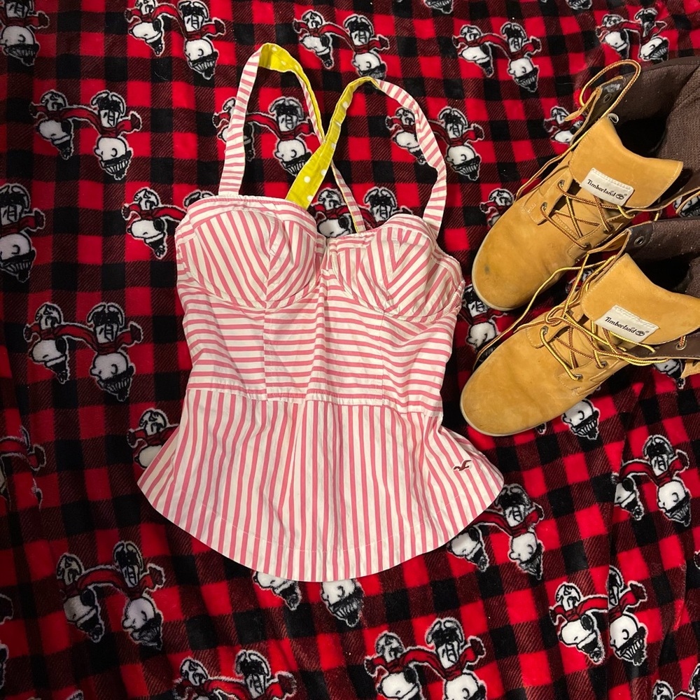 Hollister 🌺 bustier halter top.